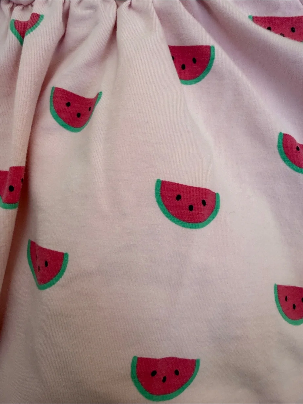 Girls Pink Watermelon Tank Top & Shorts Matching Set